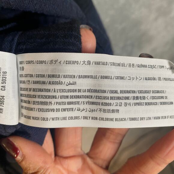 Abercrombie & Fitch Flannel‎ Shirt Medium Button Up Plaid Camp Casual Outdoor - Picture 13 of 13